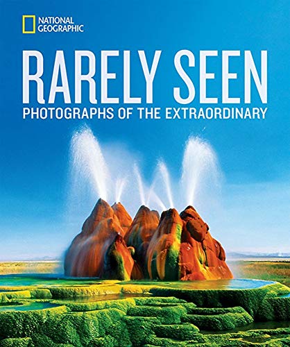 National Geographic book cover featuring a geyser erupting over colorful formations.