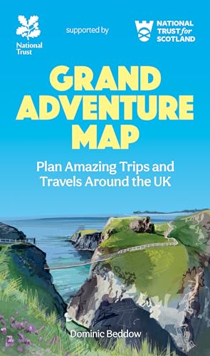 Cover of "Grand Adventure Map" featuring a coastal landscape.