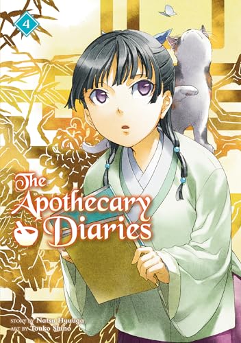 Cover art for The Apothecary Diaries volume 4 featuring a girl holding a book.