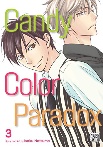 Manga cover featuring two men back-to-back with the title Candy Color Paradox volume 3.