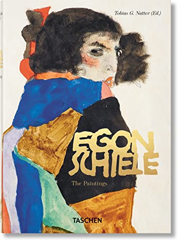 Book cover featuring an Egon Schiele portrait with gold text on a white background.