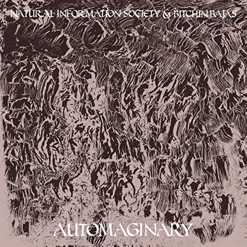 Vinyl record cover for "Automaginary" with abstract, textured brown and beige art.