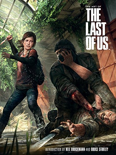 Cover art for The Art of The Last of Us showing Ellie and Joel fighting.