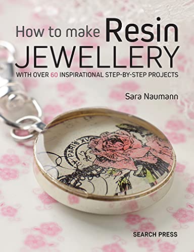 Book cover featuring a resin pendant with a floral design.