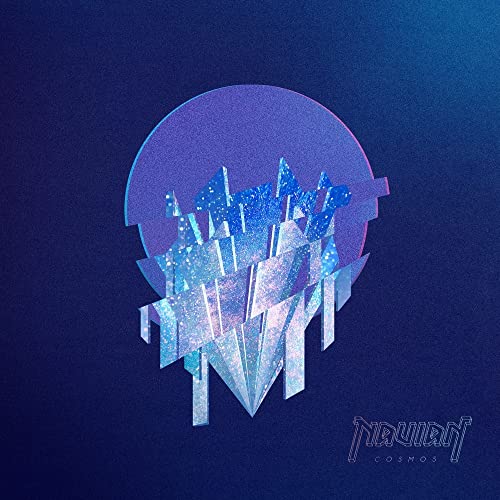CD cover with abstract blue crystal shapes and "Navian Cosmos" text.