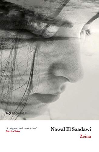 Book cover: close-up of a woman’s face, partially obscured, titled “Zeina”.