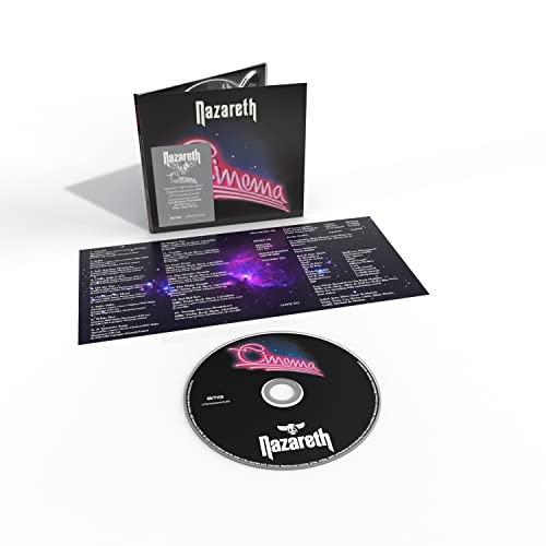 Nazareth Cinema CD album including case, tracklist insert, and disc on a white background.