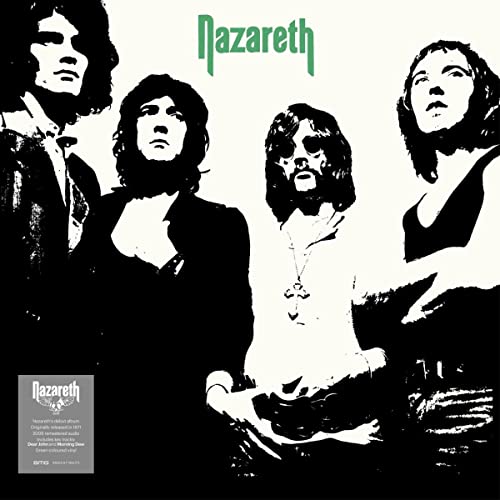 Nazareth album cover featuring four band members in black and white.