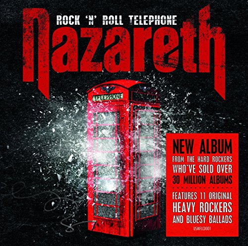 Album cover with red telephone booth and "Nazareth" in large red letters.