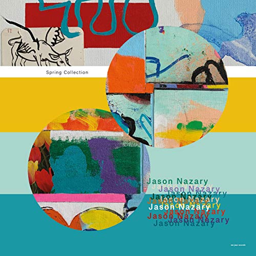Album cover for Nazary’s “Spring Collection” with abstract painted circles.