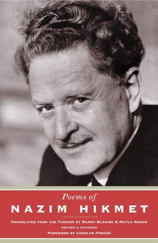 Book cover featuring a portrait of poet Nazim Hikmet in sepia tones.