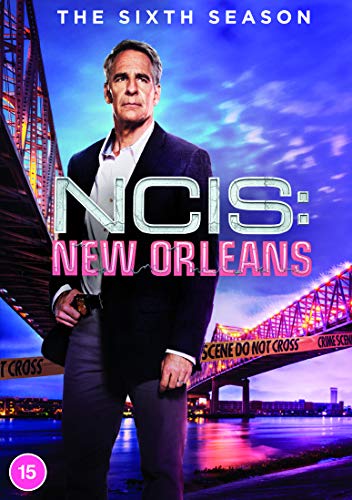 NCIS: New Orleans Season 6 DVD cover with Scott Bakula and a bridge.