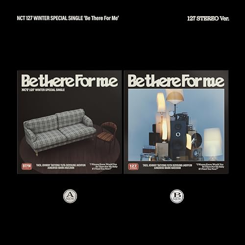 NCT 127 “Be There For Me” CD cover with living room and stereo imagery.