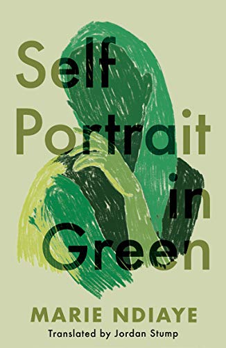 Book cover: abstract green figure embracing self, with title text.