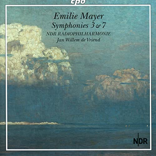 CD cover: landscape painting with text naming composer Emilie Mayer.