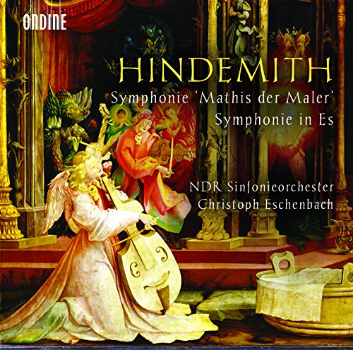 "CD cover featuring a painting of an angel playing a lute."