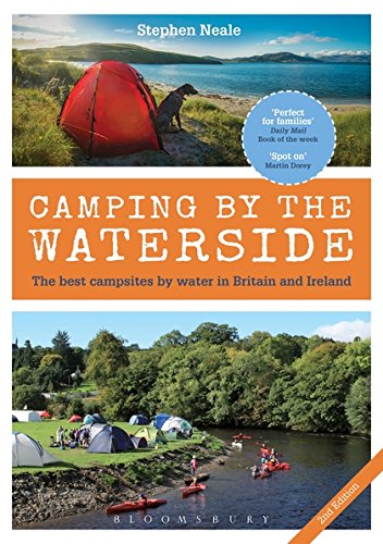 Book cover featuring campsites, a red tent, and kayakers by water.