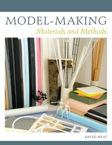 Book cover featuring model-making materials: plastic sheets, wood, and architectural models.