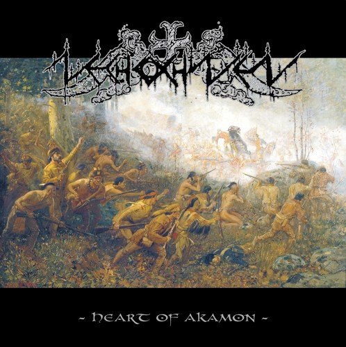 CD cover: battle scene painting with ornate band logo and title.
