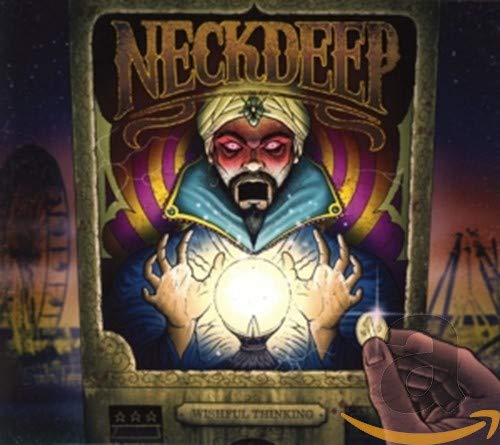 Neck Deep “Wishful Thinking” CD cover: genie with glowing orb.