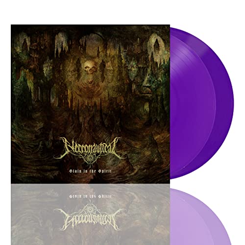 Vinyl record with dark, gothic album art and a skull image.