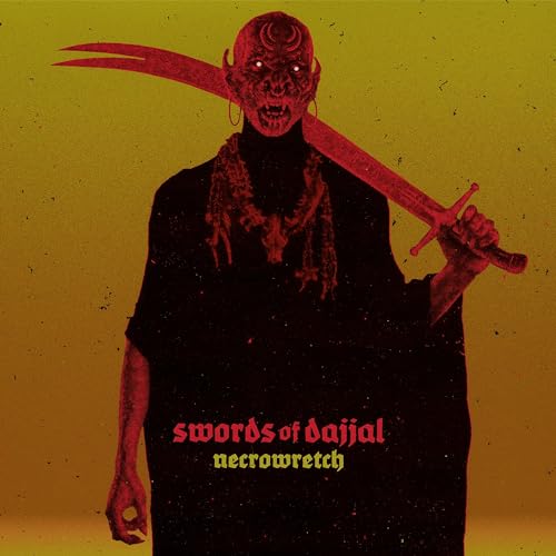 Red and black album cover featuring a demonic figure with a scimitar.