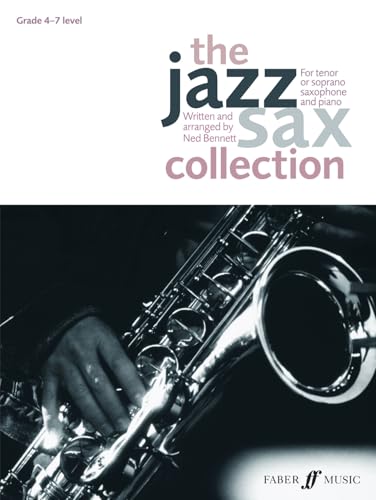 Sheet music cover featuring a silver tenor saxophone and bold text.