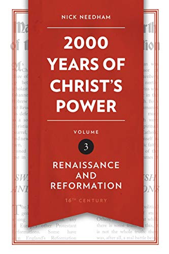 Red book cover: "2,000 Years of Christ's Power Vol. 3: Renaissance and Reformation.