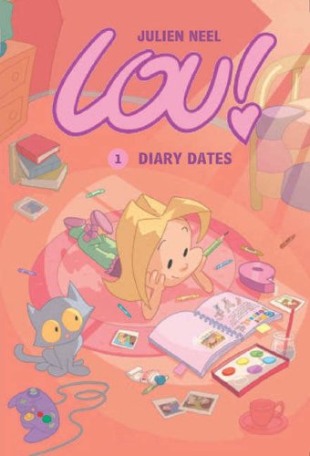 Book cover: "Lou! v. 1: Diary Dates" with girl drawing in a diary.