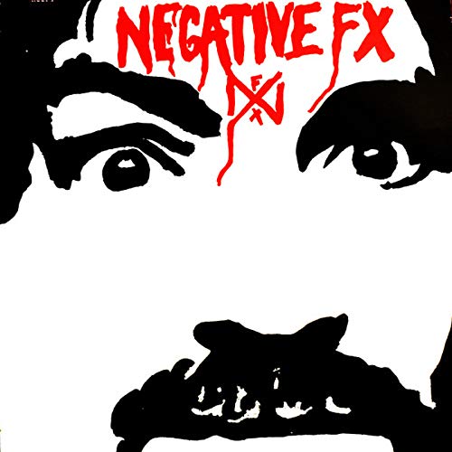 Negative FX vinyl album cover with large, stylized eyes and red text.