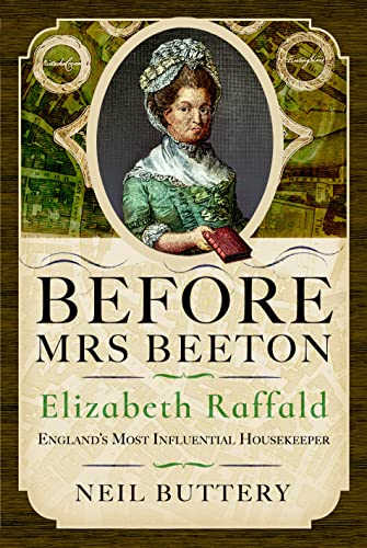 Book cover featuring a portrait of Elizabeth Raffald in historical dress.