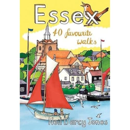 Book cover showing a sailboat on water with a town and church in background.