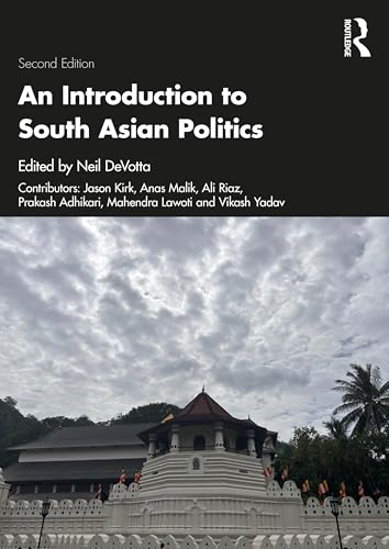 Book cover: “An Introduction to South Asian Politics” with temple image.
