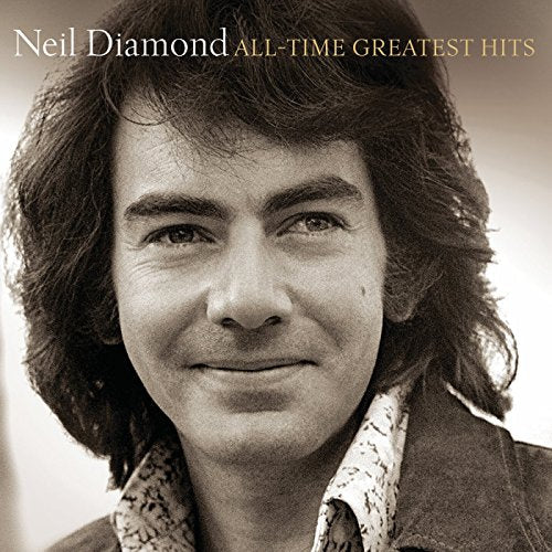 Neil Diamond album cover, sepia-toned portrait of the singer.