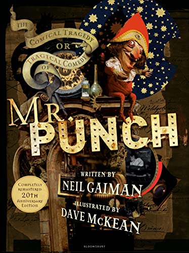 Book cover featuring a whimsical illustration of Mr. Punch with a starry backdrop.