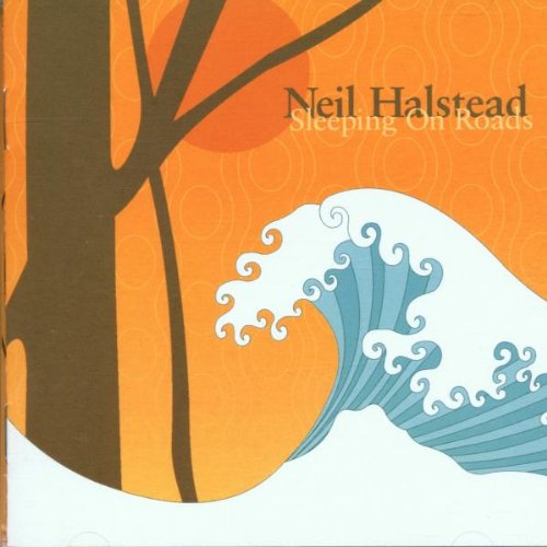 CD cover for Neil Halstead’s “Sleeping On Roads” with wave and trees.