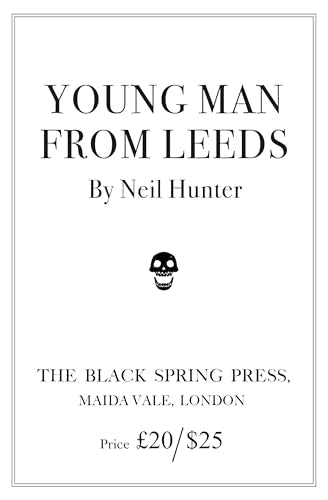 Book cover: "Young Man From Leeds" with skull graphic, black text on white.