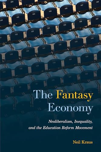 Book cover: “The Fantasy Economy” with rows of empty stadium seats.
