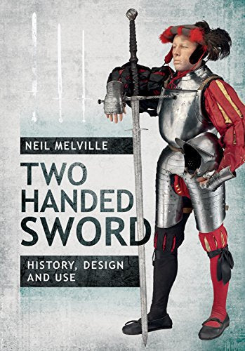 Book cover featuring a knight in armor holding a two-handed sword.