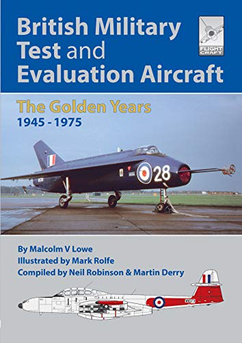 Book cover featuring a British military jet aircraft from 1945-1975.