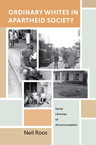 Book cover with black and white photos depicting life under apartheid.