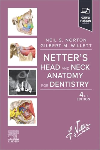 Book cover: “Netter’s Head and Neck Anatomy for Dentistry,” 4th edition.