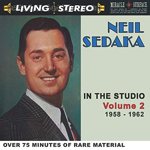 CD cover for Neil Sedaka's "In The Studio Volume 2 1958-1962" featuring his portrait.