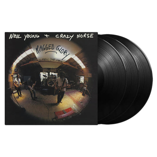 Neil Young & Crazy Horse “Ragged Glory” vinyl record with two discs.