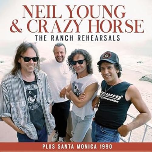CD cover featuring Neil Young & Crazy Horse posing on a beach.