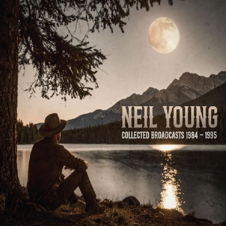 Neil Young album cover: man by lake under a full moon.