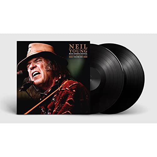 Neil Young vinyl record set with artist portrait on cover.