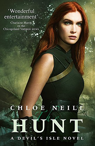 Book cover featuring a woman with long red hair and dark forest background.