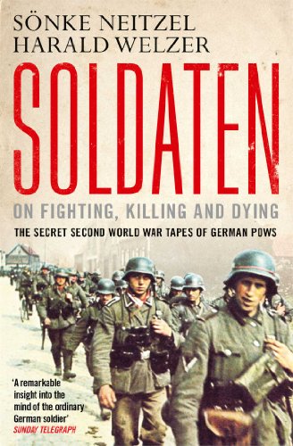 Book cover: “Soldaten” featuring German soldiers in uniform marching.