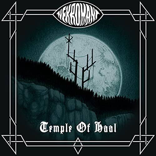 CD cover: dark landscape with a full moon, tower, and band name "Nekromant".